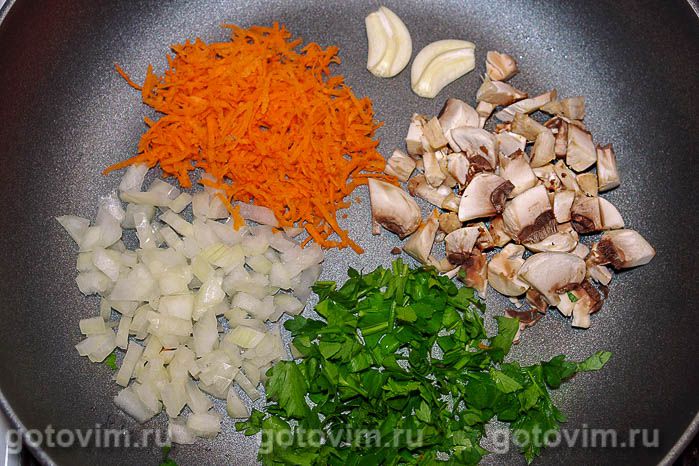 Фотографии рецепта Пюре из чечечвицы с жареными шампиньонами, 02 Пюре из чечечвицы с жареными шампиньонами, Шаг 02