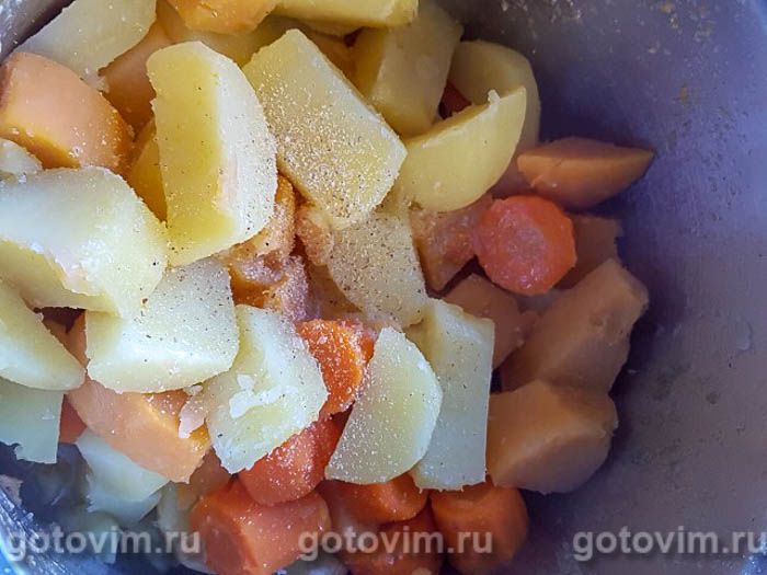Фотографии рецепта Рутмусс - картофельное пюре с брюквой и морковью по-шведски (Rotmos), 05 Рутмусс - картофельное пюре с брюквой и морковью по-шведски (Rotmos), Шаг 05