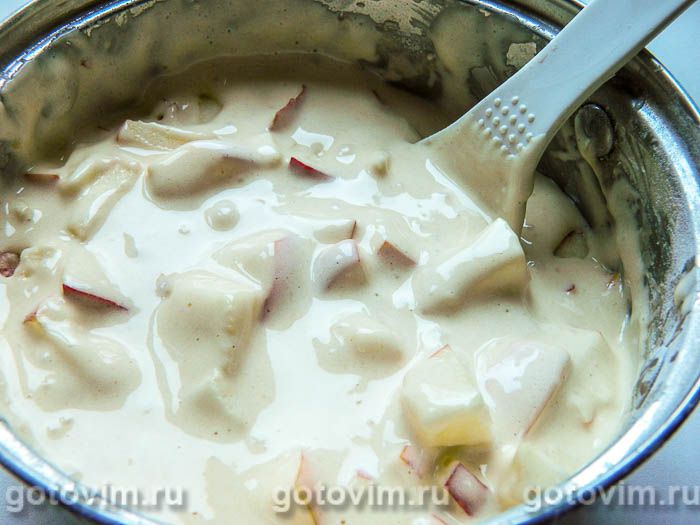 Фотографии рецепта Пьяная шарлотка с медовой корочкой, 04 Пьяная шарлотка с медовой корочкой, Шаг 04