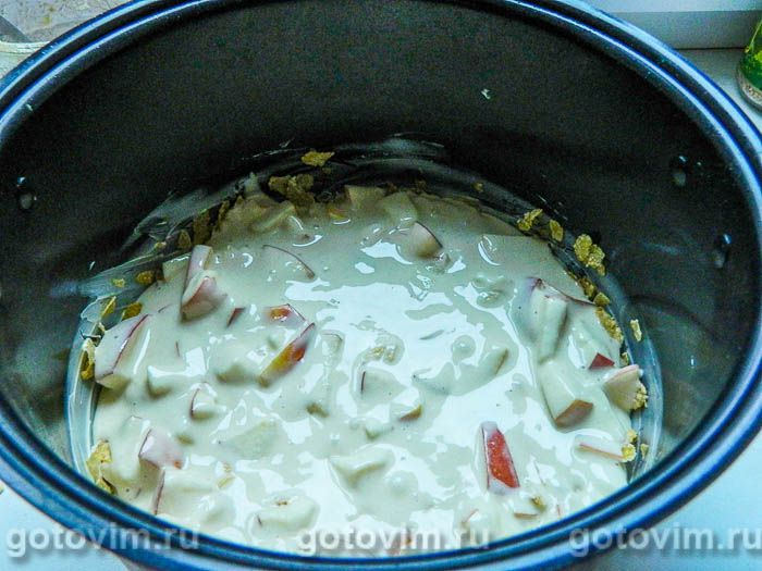Фотографии рецепта Пьяная шарлотка с медовой корочкой, 05 Пьяная шарлотка с медовой корочкой, Шаг 05