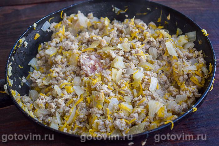 Фотографии рецепта Рагу из тыквы с мясным фаршем и овощами в мультиварке, 04 Рагу из тыквы с мясным фаршем и овощами в мультиварке, Шаг 04