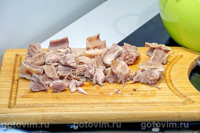 Фотографии рецепта Мясной рассольника с говяжьими ребрышками, пшеном и галушками, 07 Мясной рассольника с говяжьими ребрышками, пшеном и галушками, Шаг 07