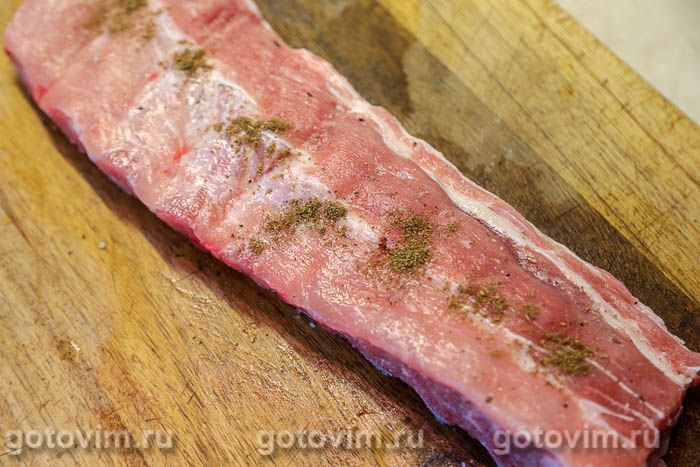 Фотографии рецепта Свиные ребрышки с соусом из виски, 02 Свиные ребрышки с соусом из виски, Шаг 02