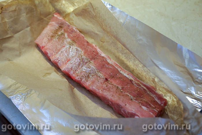 Фотографии рецепта Свиные ребрышки с соусом из виски, 03 Свиные ребрышки с соусом из виски, Шаг 03