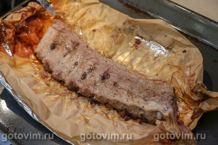 Фотографии рецепта Свиные ребрышки с соусом из виски, 08 Свиные ребрышки с соусом из виски, Шаг 08