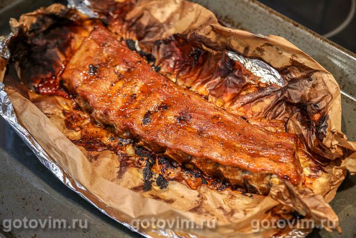 Фотографии рецепта Свиные ребрышки с соусом из виски, 10 Свиные ребрышки с соусом из виски, Шаг 10