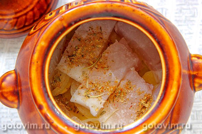 Фотографии рецепта Горшочки с рыбой и картофелем, 05 Горшочки с рыбой и картофелем, Шаг 05