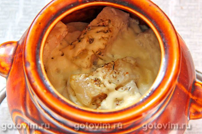 Фотографии рецепта Горшочки с рыбой и картофелем, 07 Горшочки с рыбой и картофелем, Шаг 07