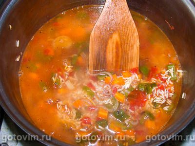 Фотографии рецепта Пряный рис с креветками, 05 Пряный рис с креветками, Шаг 05