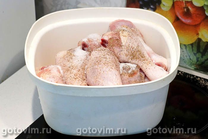 Фотографии рецепта Рис с куриными голенями в духовке, 01 Рис с куриными голенями в духовке, Шаг 01