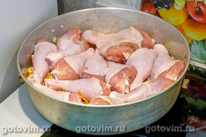 Фотографии рецепта Рис с куриными голенями в духовке, 06 Рис с куриными голенями в духовке, Шаг 06