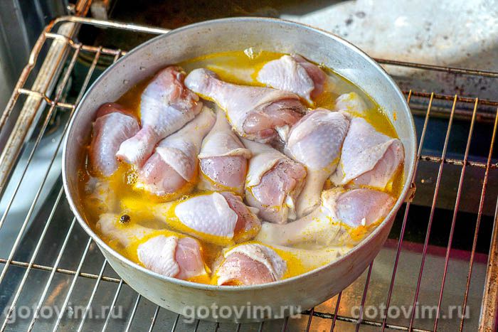 Фотографии рецепта Рис с куриными голенями в духовке, 07 Рис с куриными голенями в духовке, Шаг 07