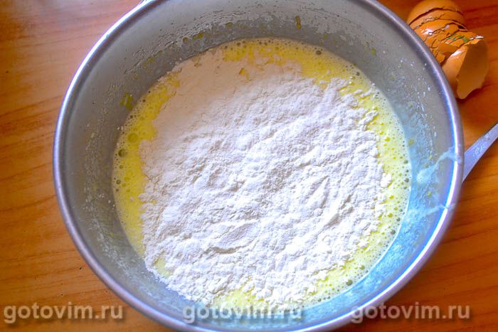 Фотографии рецепта Рисовая бабка с черникой, 02 Рисовая бабка с черникой, Шаг 02