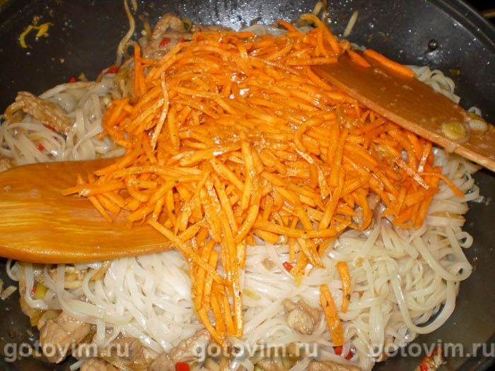 Фотографии рецепта Рисовая лапша с мясом по-китайски, 07 Рисовая лапша с мясом по-китайски, Шаг 07