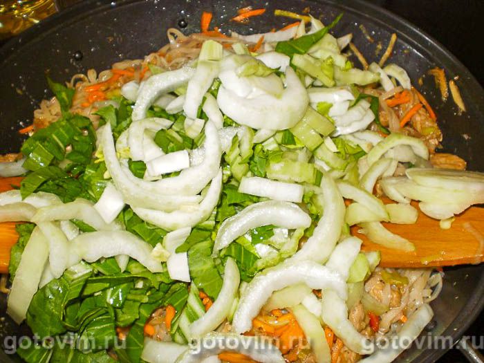 Фотографии рецепта Рисовая лапша с мясом по-китайски, 08 Рисовая лапша с мясом по-китайски, Шаг 08