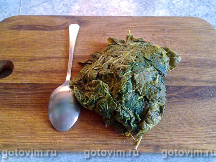 Фотографии рецепта Рисовая запеканка с крапивой и щавелем, 02 Рисовая запеканка с крапивой и щавелем, Шаг 02