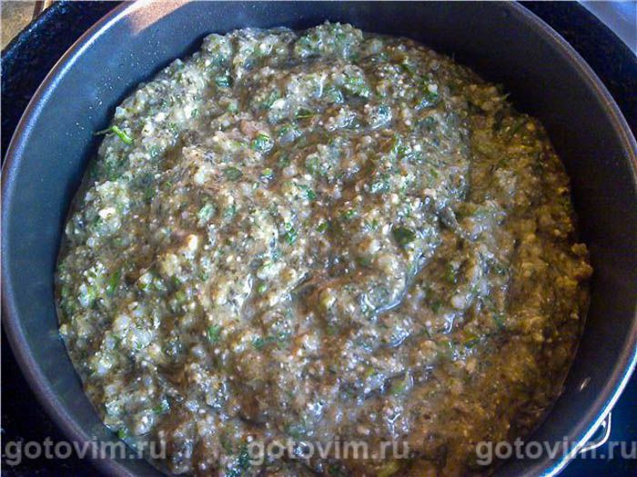 Фотографии рецепта Рисовая запеканка с крапивой и щавелем, 06 Рисовая запеканка с крапивой и щавелем, Шаг 06