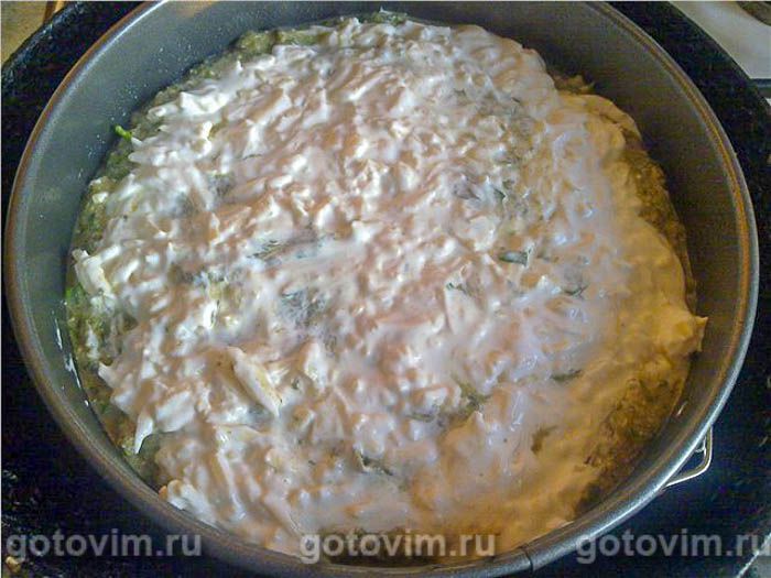 Фотографии рецепта Рисовая запеканка с крапивой и щавелем, 07 Рисовая запеканка с крапивой и щавелем, Шаг 07