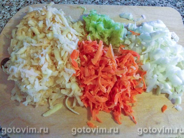 Фотографии рецепта Оромо - рулет с овощами на пару, 03 Оромо - рулет с овощами на пару, Шаг 03
