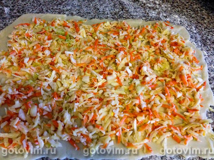 Фотографии рецепта Оромо - рулет с овощами на пару, 06 Оромо - рулет с овощами на пару, Шаг 06