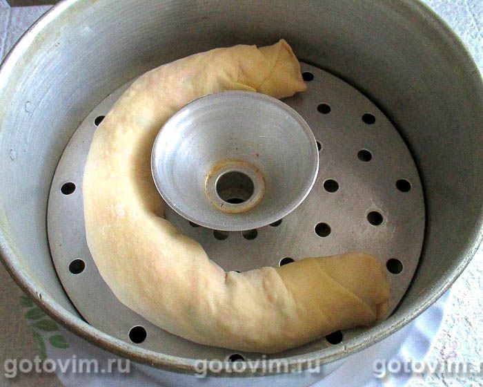 Фотографии рецепта Рулет с овощами в мантоварке (ханум), 08 Рулет с овощами в мантоварке (ханум), Шаг 08