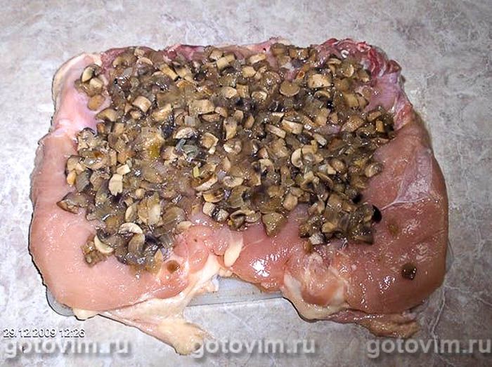 Фотографии рецепта Рулет из курицы с грибами и моцареллой, 01 Рулет из курицы с грибами и моцареллой, Шаг 01
