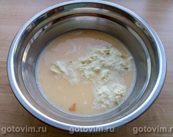 Фотографии рецепта Рваный пирог из лаваша с сыром, творогом и зеленью, 03 Рваный пирог из лаваша с сыром, творогом и зеленью, Шаг 03