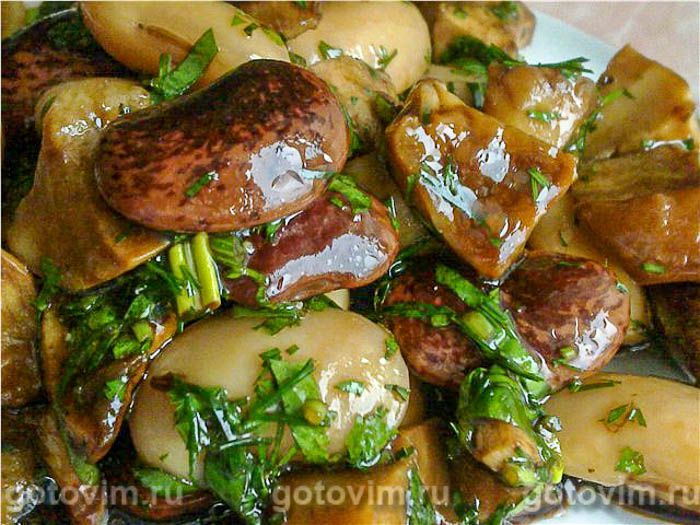 Фотографии рецепта Салат из фасоли и белых грибов, 04 Салат из фасоли и белых грибов, Шаг 04