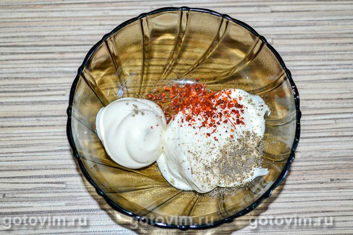 Фотографии рецепта Мясной салат с говядиной и яичными блинчиками, 08 Мясной салат с говядиной и яичными блинчиками, Шаг 08