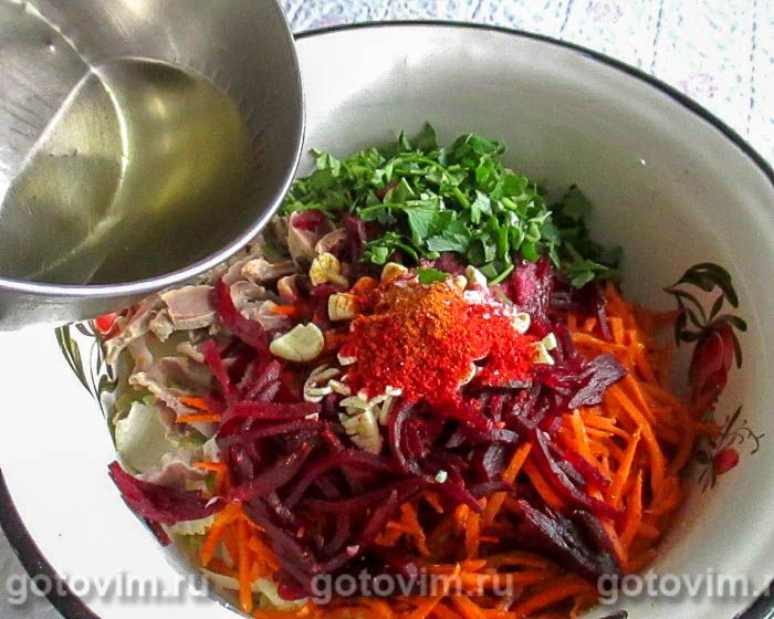 Фотографии рецепта Корейский салат с куриными желудками, 07 Корейский салат с куриными желудками, Шаг 07