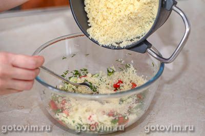 Фотографии рецепта Салат из кус-куса с овощами, 02 Салат из кус-куса с овощами, Шаг 02