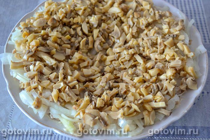 Фотографии рецепта Салат «Мужские слезы» с курицей и корейской морковью, 07 Салат «Мужские слезы» с курицей и корейской морковью, Шаг 07