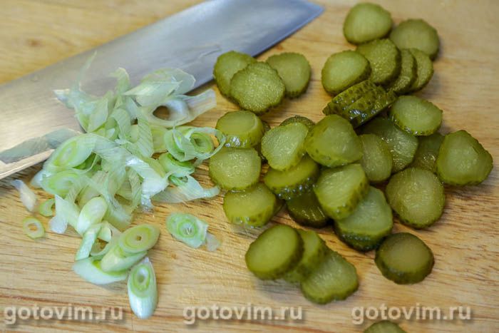Фотографии рецепта Немецкий картофельный салат с горчичной заправкой, 02 Немецкий картофельный салат с горчичной заправкой, Шаг 02