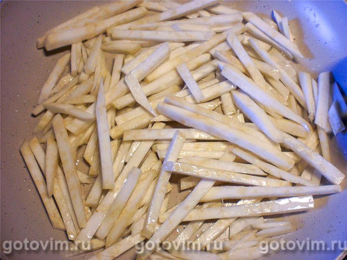 Фотографии рецепта Салат с жареным сельдереем и овощами, 02 Салат с жареным сельдереем и овощами, Шаг 02