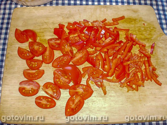 Фотографии рецепта Салат с жареным сельдереем и овощами, 03 Салат с жареным сельдереем и овощами, Шаг 03