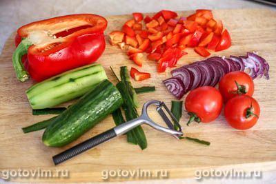 Фотографии рецепта Салат с морскими гребешками и киноа, 01 Салат с морскими гребешками и киноа, Шаг 01