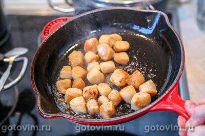 Фотографии рецепта Салат с морскими гребешками и киноа, 03 Салат с морскими гребешками и киноа, Шаг 03