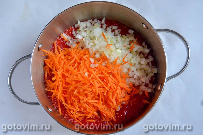 Фотографии рецепта Салат из кабачков «Пальчики оближешь» на зиму, 04 Салат из кабачков «Пальчики оближешь» на зиму, Шаг 04