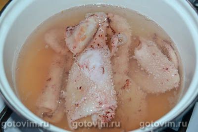 Фотографии рецепта Салат из кальмаров с солеными огурцами, 01 Салат из кальмаров с солеными огурцами, Шаг 01