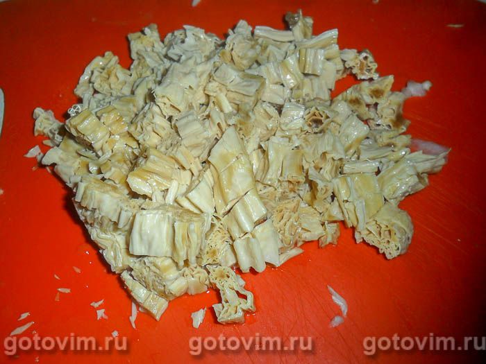 Фотографии рецепта Салат из соевой спаржи и капусты , 05 Салат из соевой спаржи и капусты , Шаг 05
