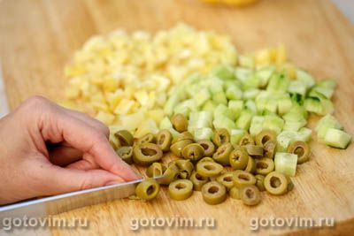 Фотографии рецепта Макаронный салат с крабовыми палочками VIČI, 02 Макаронный салат с крабовыми палочками VIČI, Шаг 02