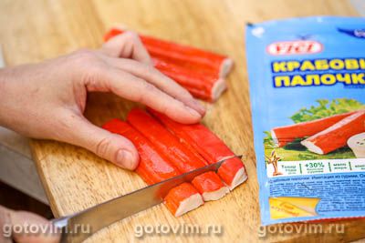 Фотографии рецепта Макаронный салат с крабовыми палочками VIČI, 03 Макаронный салат с крабовыми палочками VIČI, Шаг 03