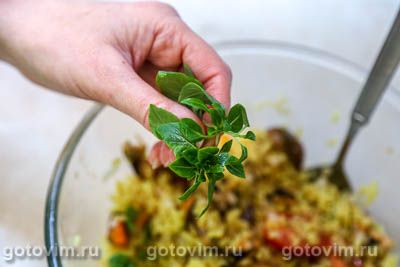 Фотографии рецепта Салат с мидиями, помидорами и рисом, 08 Салат с мидиями, помидорами и рисом, Шаг 08