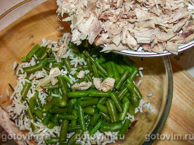 Фотографии рецепта Куриный салат с рисом и карри, 04 Куриный салат с рисом и карри, Шаг 04