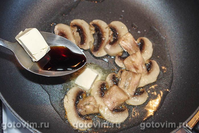 Фотографии рецепта Теплый салат со спаржевой фасолью и шампиньонами, 01 Теплый салат со спаржевой фасолью и шампиньонами, Шаг 01