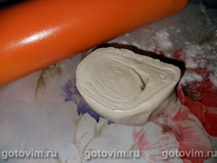 Фотографии рецепта Самса с брюшками сёмги и картофелем, 05 Самса с брюшками сёмги и картофелем, Шаг 05