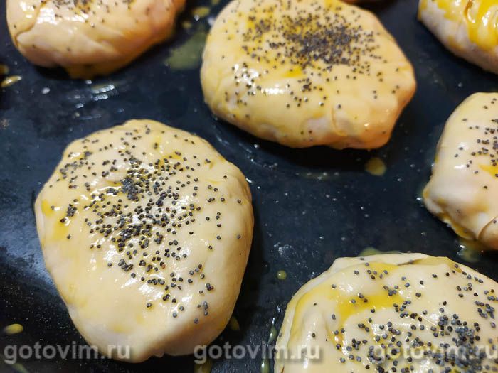 Фотографии рецепта Самса с брюшками сёмги и картофелем, 06 Самса с брюшками сёмги и картофелем, Шаг 06