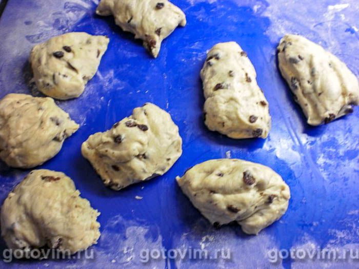 Фотографии рецепта Филипповские сайки с изюмом , 07 Филипповские сайки с изюмом , Шаг 07