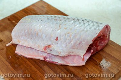 Фотографии рецепта Сазан в сухарной корочке, 01 Сазан в сухарной корочке, Шаг 01