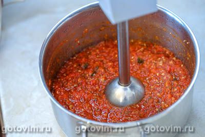 Фотографии рецепта Соус сацебели из помидоров с грецкими орехами, 02 Соус сацебели из помидоров с грецкими орехами, Шаг 02